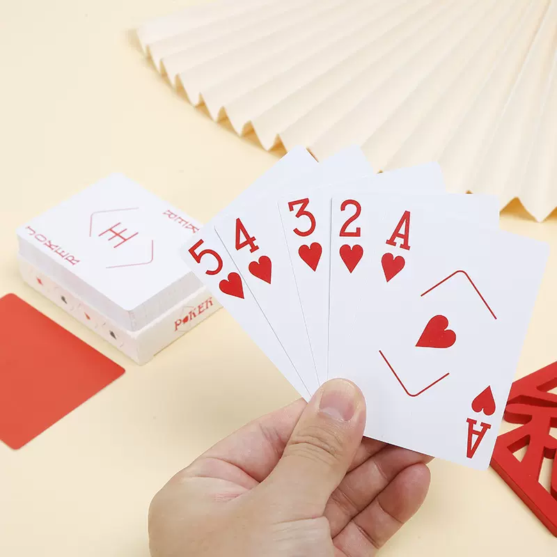 广告宣传扑克牌磨砂PVC扑克牌印logo批发塑料防水纸牌扑克牌卡牌