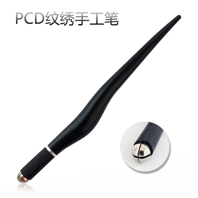 Чёрный PCD тату кристал pen ручной работы туман pen вышитая бе́з стрелок ножной стул плавающий бровь чернильница
