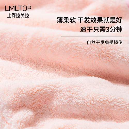 Lamella Coral Velvet Hair Drying Cap, Cute & Stylish Thickened Absorbent Hair Towel for Head Wrapping—Wholesale C0849