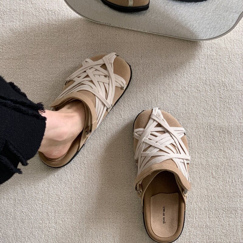 Japanese-Style Crazy Lace-Up Birkenstock Shoes for Women, Summer 2026 New Casual Sports Style Slip-On Clogs Japanese-Style Crazy Lace-Up Birkenstock Shoes for Women, Summer 2026 New Casual Sports Style Slip-On Clogs