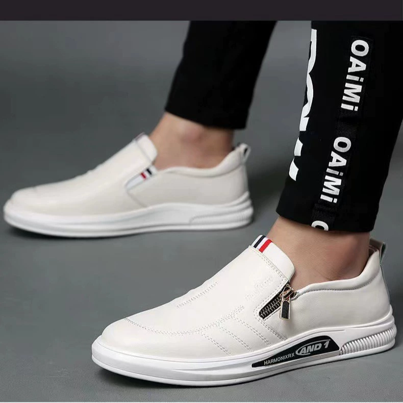 Оптовая продажа мужской обуви: новые весенне-осенние кроссовки в стиле «папиных» туфель, модные дышащие повседневные спортивные туфли с мягкой подошвой и гладкой поверхностью, мужские лоферы.