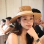 平顶遮阳法式海边礼帽