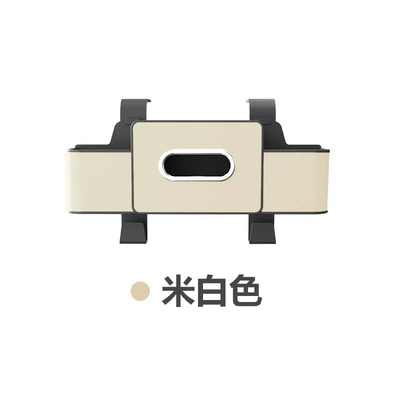 Car storage bag/box Back Multifunctional Tissue Box - off-white