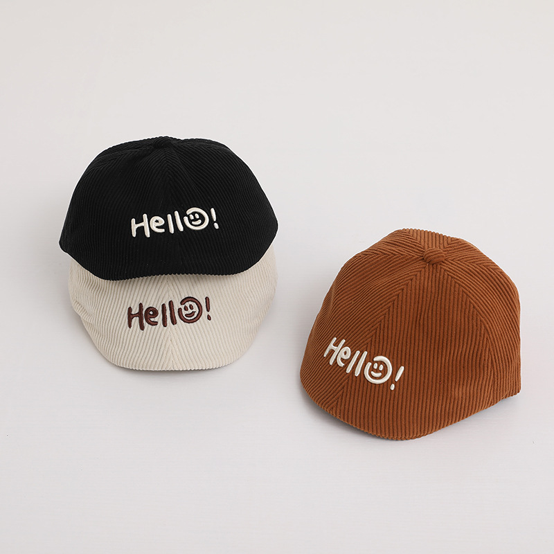 Sombreros infantiles primavera y otoño casuales versátiles boinas bebés retro sombrero de avance para niños sombreros de sombra de la tendencia