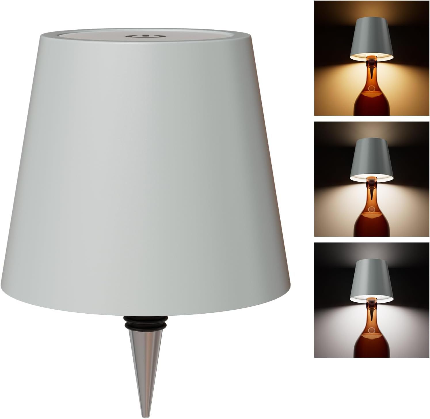 Lámpara de botella de vino enchufable transfronteriza Lámpara de vino RGB Restaurante Bar Atmósfera de carga táctil incorporada Lámpara de mesa de pie alto