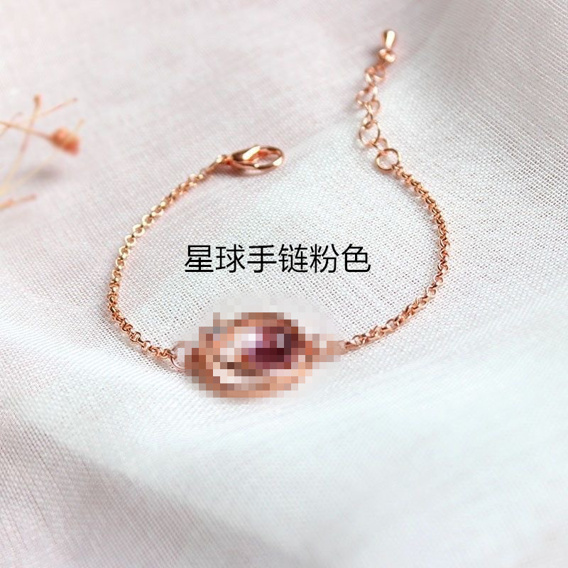 Collar de planeta para mujeres de verano, plata esterlina ligera y lujosa, nicho de diseño, collar de clavícula, 2024 nuevo regalo de cumpleaños