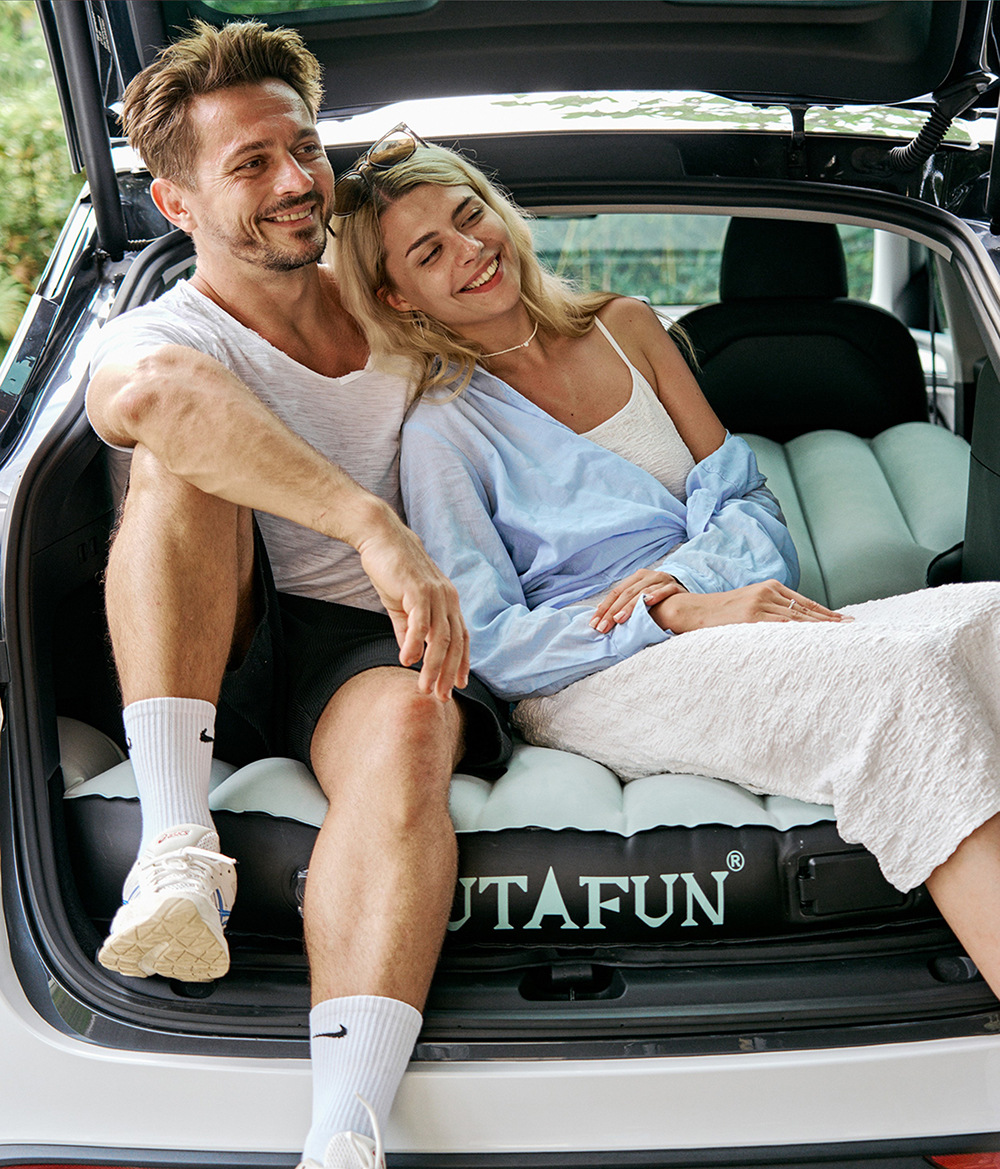 OUTAFUN new car bed, travel mattress, rear seat conversion bed, inflatable mattress, car mattress, rear seat folding sleeping pad