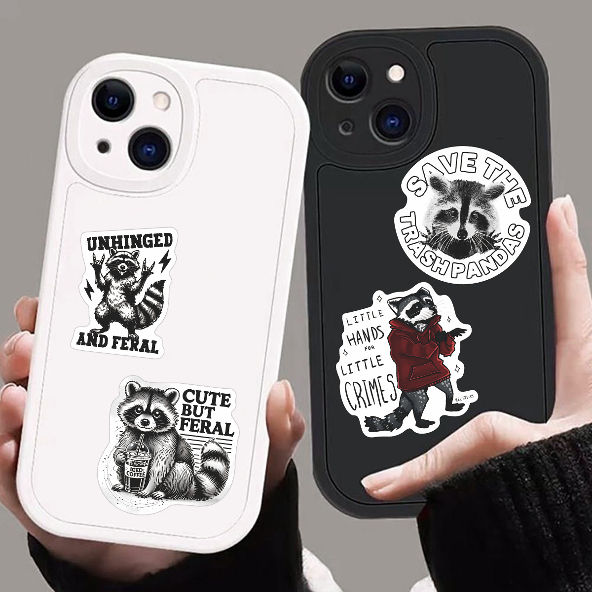 50 pegatinas de animales en inglés, impermeables, de PVC, para equipaje, cuadernos, pegatinas decorativas de venta caliente transfronterizas, venta al por mayor