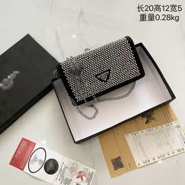 新款流行爆款迷你水钻小包时尚链条包包斜挎包单肩小方包