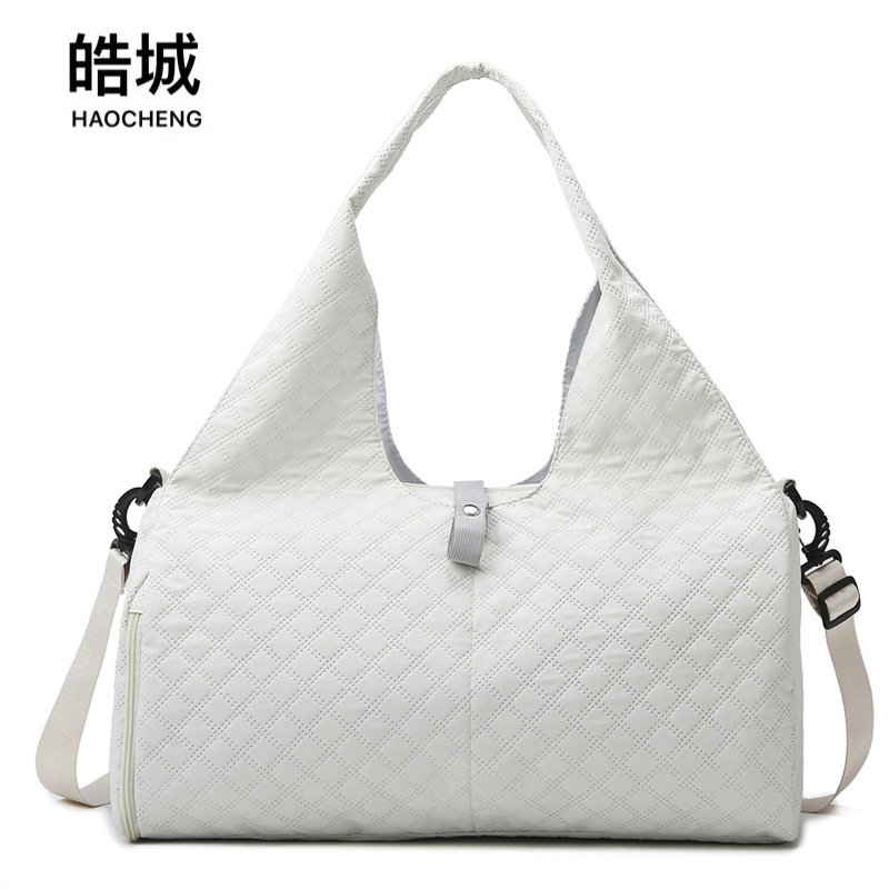 2024 nueva bolsa de viaje portátil ligera de gran capacidad, bolsa de almacenamiento de viaje de un solo hombro de embarque de viaje ligero al aire libre, marea