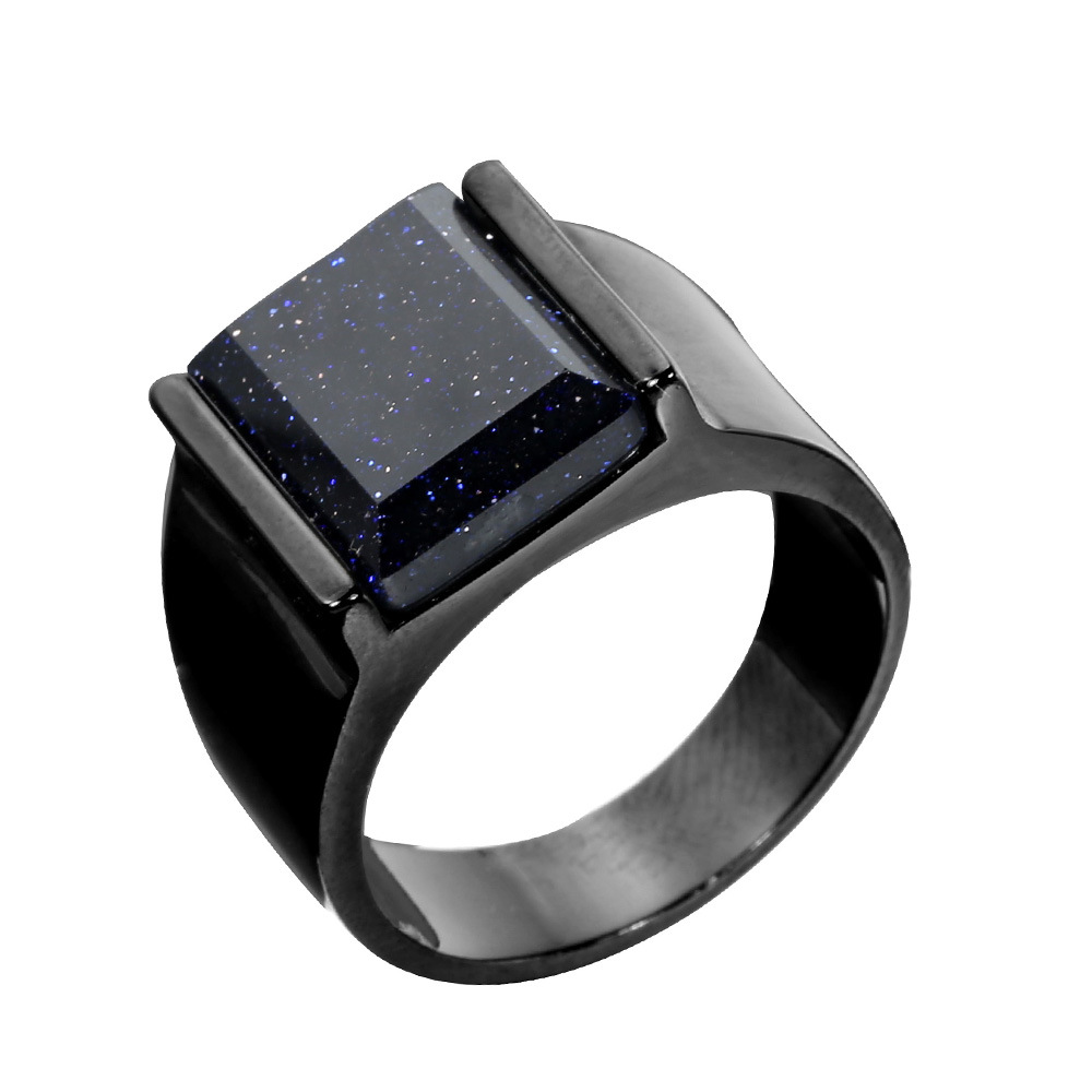 Rings Classification Vintage Style Streetwear Geometric 304 Stainless Steel Men's Rings Men Band Rings