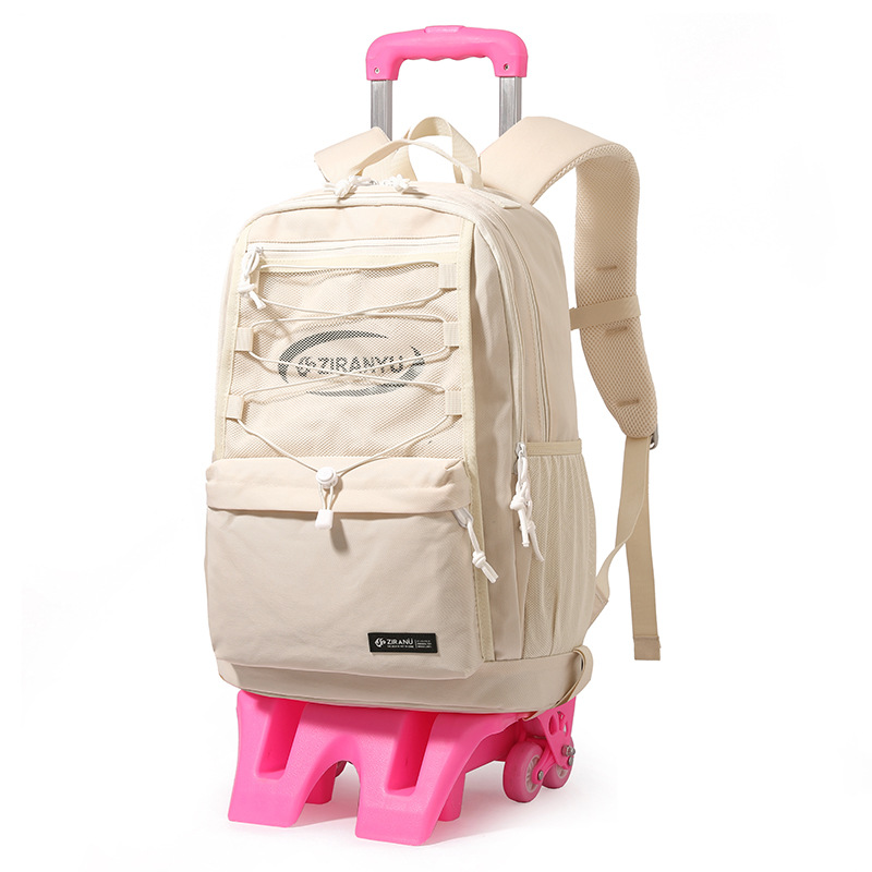 Pescado natural transfronterizo nueva bolsa de la escuela primaria estudiante masculino y femenino Grado 2-6 de gran capacidad mochila desmontable