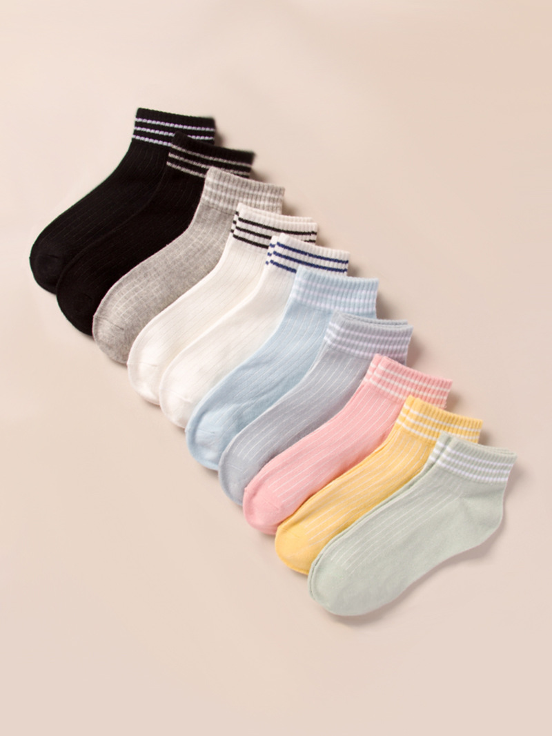 혼합 색상 10켤레 세트 007-2