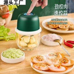 Garlic mashed artifact electric garlic press small garlic cutting garlic meat grinder household food supplement cooking machine garlic pounder