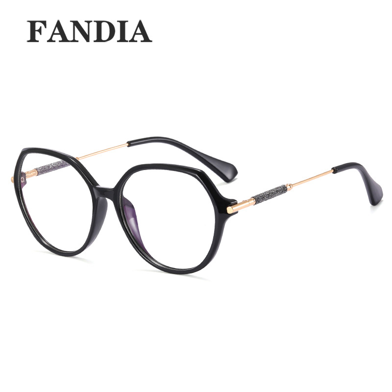 95302 2023 nuevo anti-azul gafas de luz de las mujeres marco redondo lente Lisa artesanía óptica en stock fábrica venta al por mayor