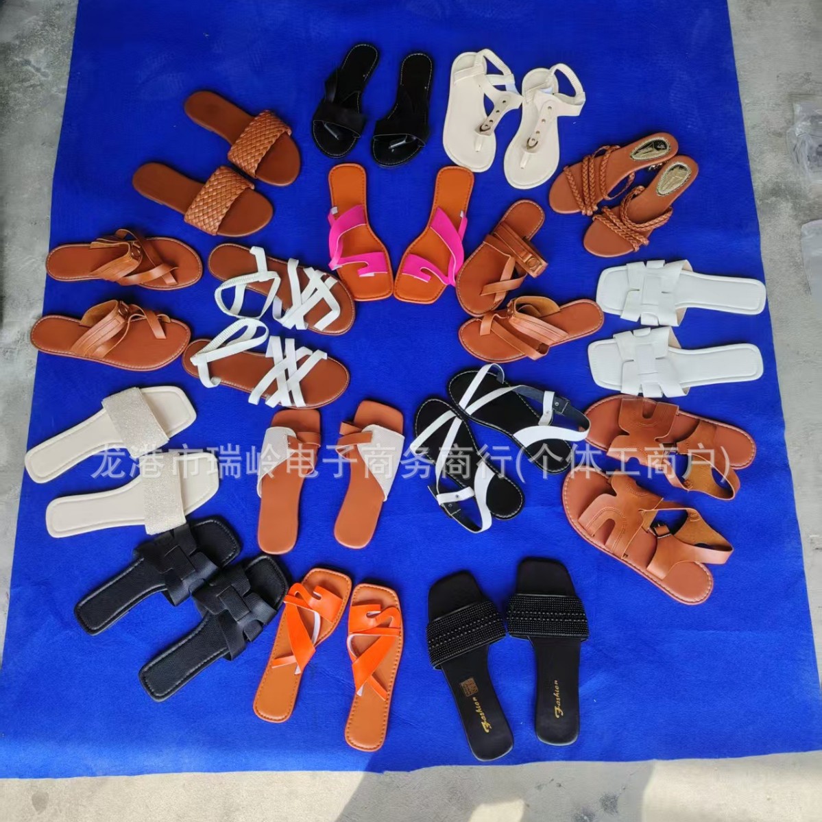 Sandalias de Playa Casuales para Mujer, Estilo Veraniego, Suela Plana, Antideslizantes, Tallas Grandes, Moda Transfronteriza