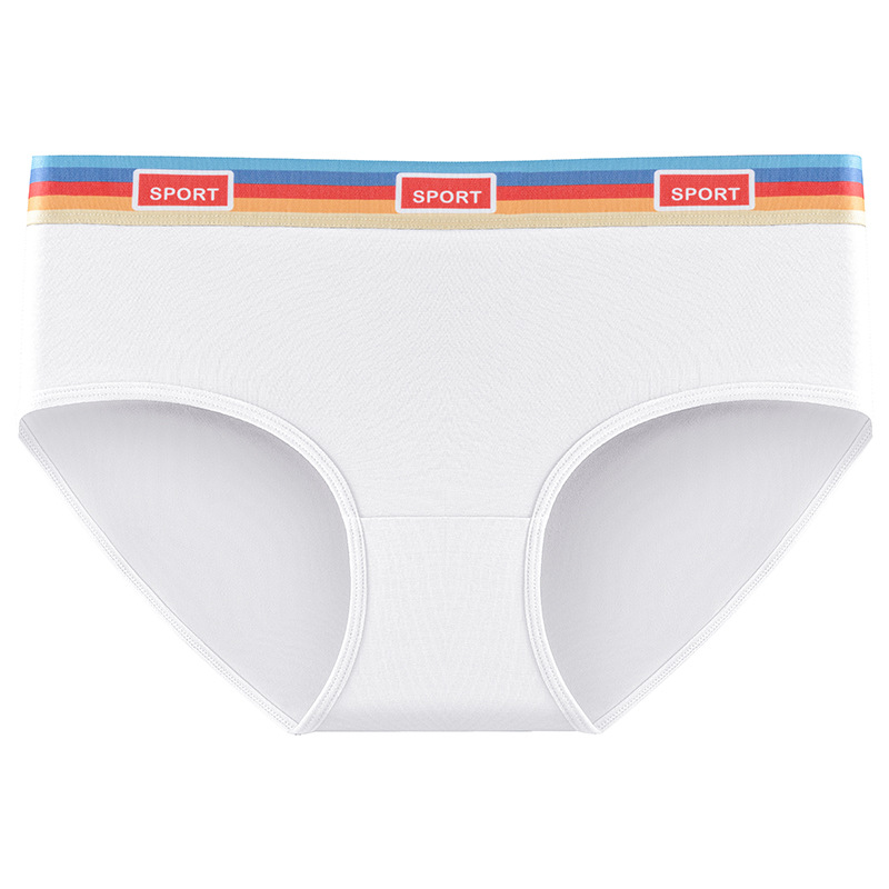 60 bragas modales para mujer, calzoncillos antibacterianos para niñas de cintura media, nuevo estilo deportivo, refrescante y sin costuras