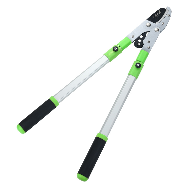 Ventas de la fábrica Jiutong cabeza recta ahorro de mano de obra retráctil gruesa rama poda tijeras de jardinería árbol de frutas potentes