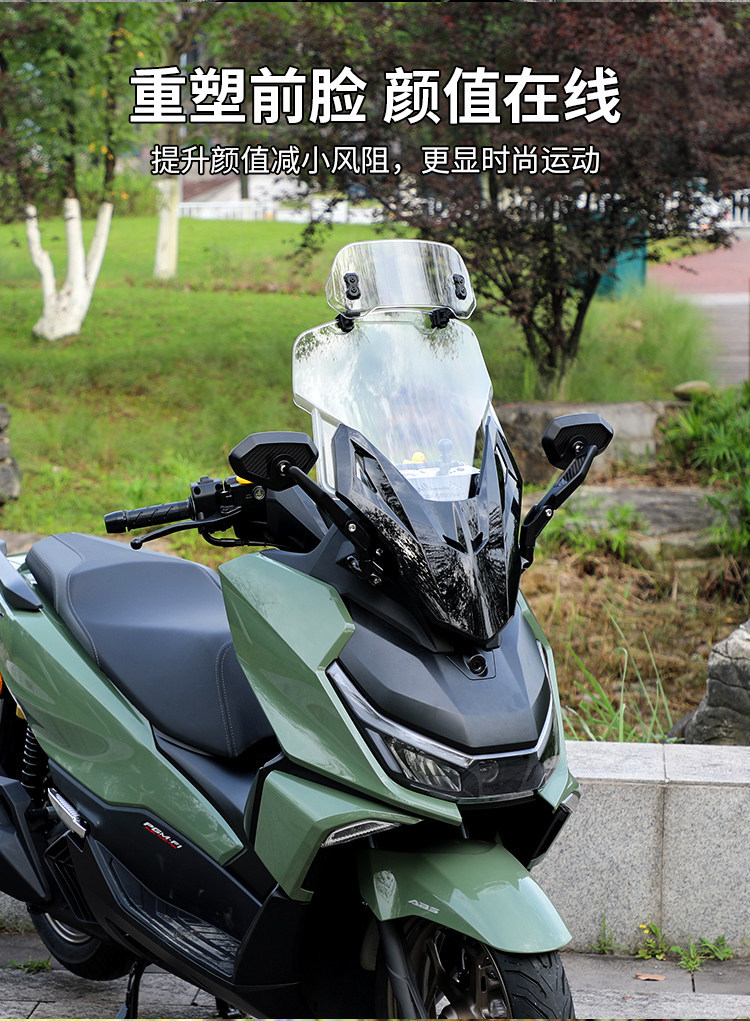 Jinqilong Compatible Windshield and Rearview Mirror Modification Parts for 26 Models of New Era Honda Ns150Gx