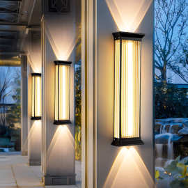 户外壁灯上下射灯防水庭院别墅外墙灯室外露台门口超亮led墙壁灯