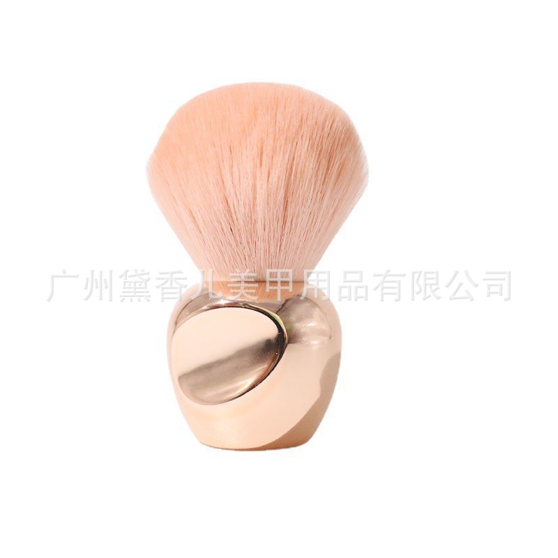 Brocha para Polvo de Manicura y Maquillaje de Nylon Suave para Limpieza de Uñas y Colorete