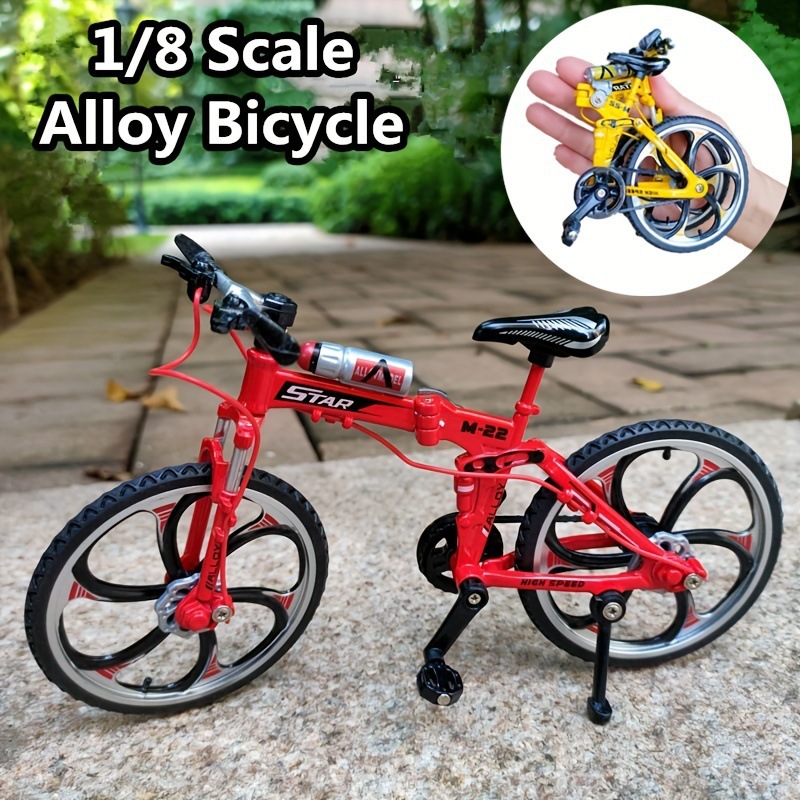 Alloy folding mountain bike-red