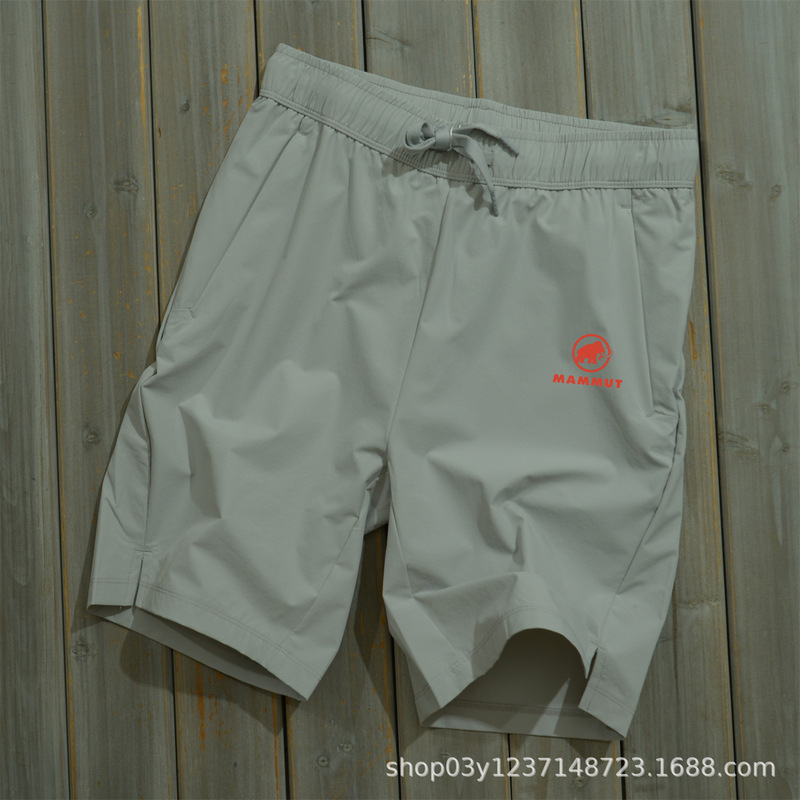 Mammoth Summer Cotton-Feel Waterproof Five-Point Sports Shorts Outdoor Large Size Unisex Quick-Dry Loose Casual Cargo Shorts