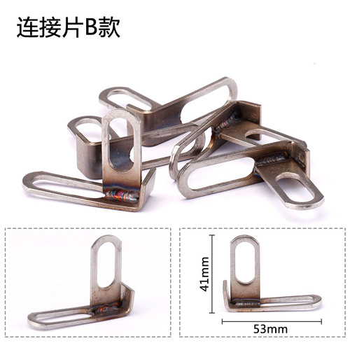 Motorcycle modified exhaust pipe installation accessories spring, right-angle connecting piece, short connecting piece, movable spring