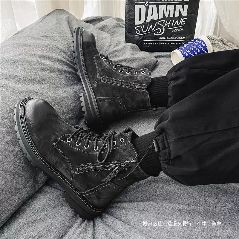 Мартина сапоги мужчины высокого уровня весной и осенью