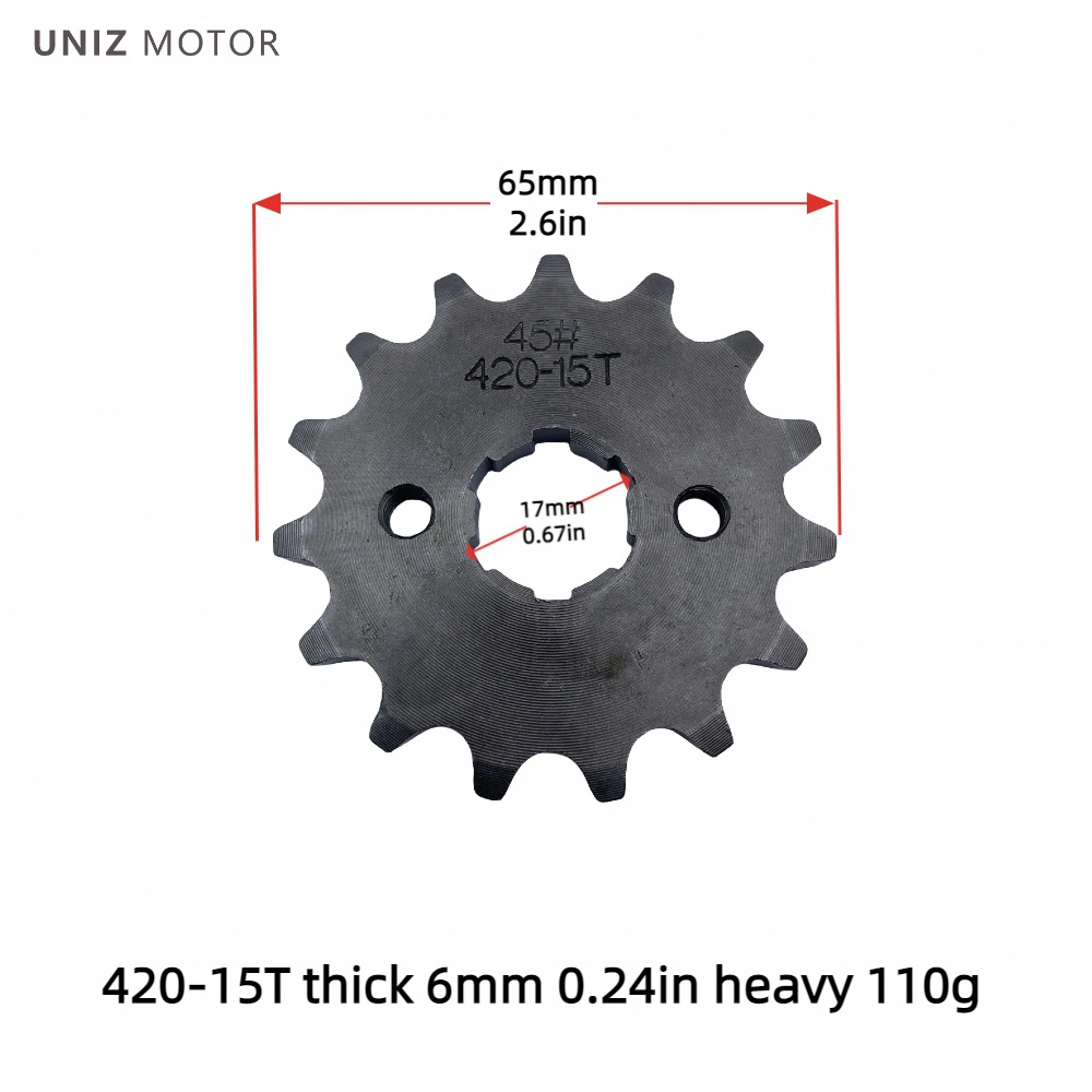 Manufacturer Wholesale Motorcycle Engine Small Gear Sprocket 420/428 Inner Hole 17-20 Motorcycle Parts