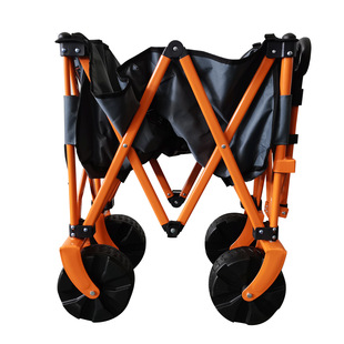 Contrast Color Camper Foldableing Car Orange Gray Paragraph