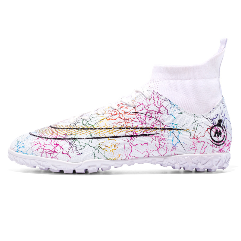 Binbinniao más tamaño de los nuevos hombres de fútbol transpirable zapatos de fútbol de hierba de Interior de uñas largas y cortas zapatos de fútbol