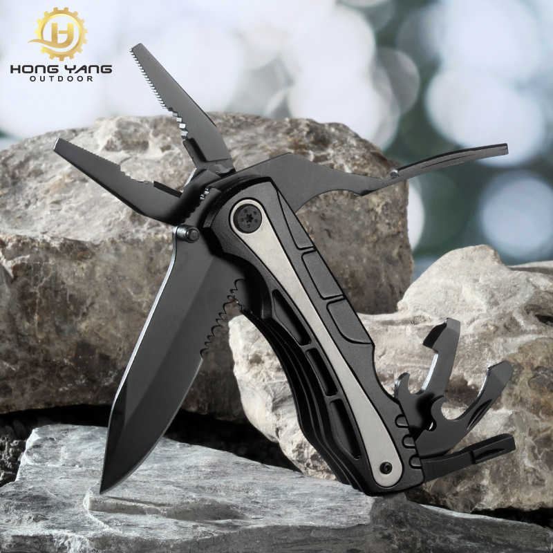 亚马逊多功能刀钳 不锈钢战术多用钳户外组合折叠工具钳子军工刀