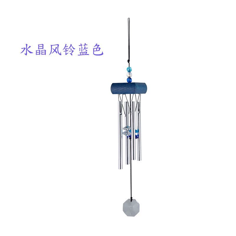 Мини Твердая Древесина Металлическая Твердая Алюминиевая Трубка Кристалл Подол Ветряной Колокол Висит Спальня Прикроватная Украшение Автомобиля Висит Выпускной