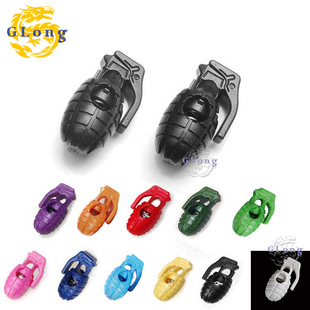 Rope Clip Rope-made Outdoor Equipment Grenade-type Tight Shoelaces Anti-slip Buckle Luggage Trench Coat Rope Strap Spring Rope Buckle