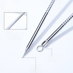 上野拉美拉 2支不鏽鋼粉刺針 角栓雙頭暗瘡針粉刺針黑頭針 E097