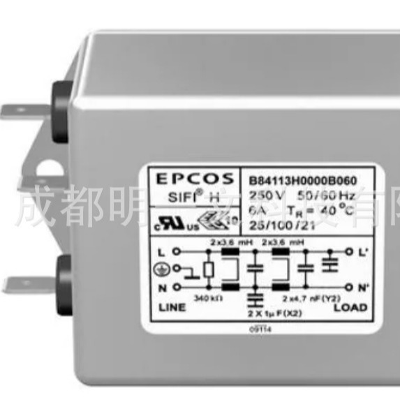 B84113H0000B030/EPCOS/电源线滤波器3A 0.369mA/现货