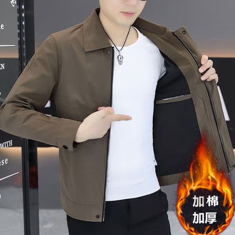 Scissors Stone New Chinese Style Trendy Jacket Men's Spring and Autumn Casual Lapel Top Men's 2026 New Mature Casual