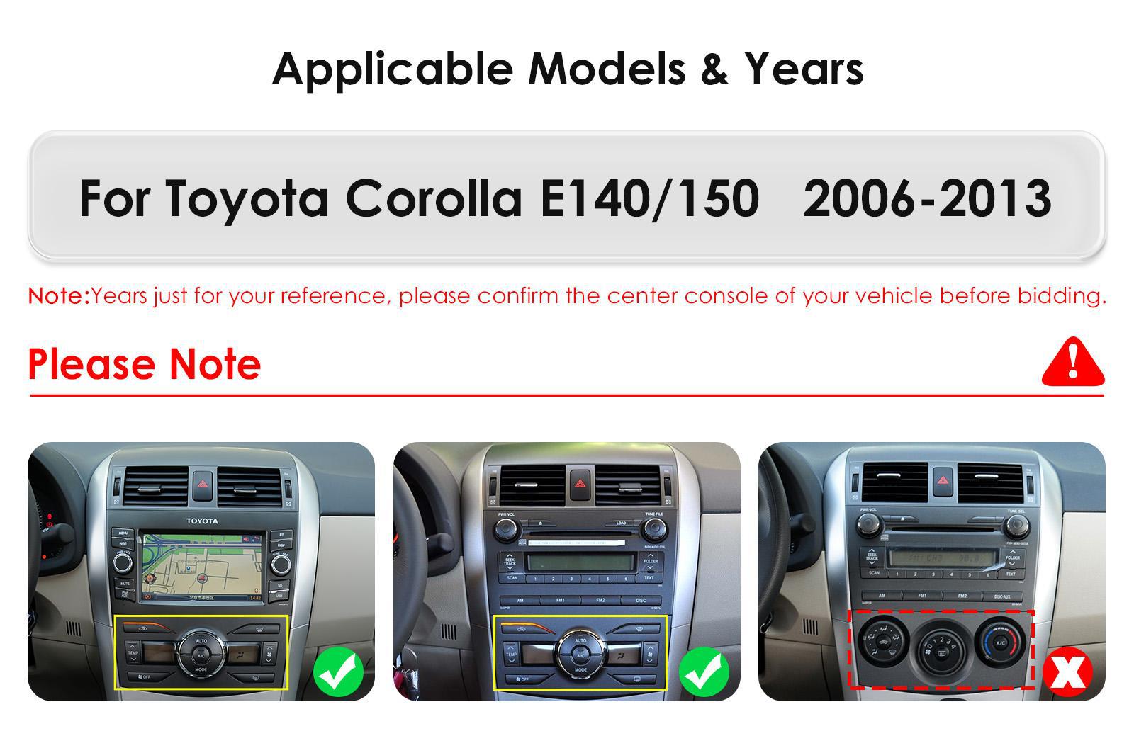 Suitable for 06-13 Toyota Corolla Toyota Corolla Large-Screen Central Control All-In-One Car Navigation