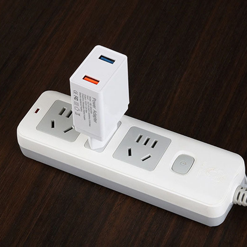 CE-zertifiziertes 5v2a Dual-Port-USB-Handy-Ladegerät, 2USB-Ladekopf, europäischer Standard-Adapter_voghion.com