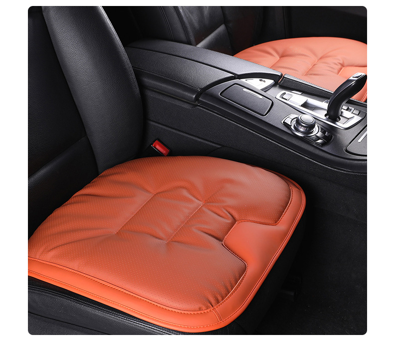 Car Seat Cushion, Nappa Leather Car Seat Cover, Integrated Rear Seat Cover, Universal for All Seasons, Simple Car Seat Cover