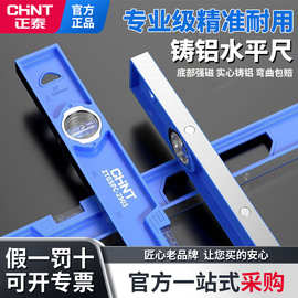正泰水平尺强磁高精度靠尺平水尺防摔平衡仪小型铝合金测量装修尺
