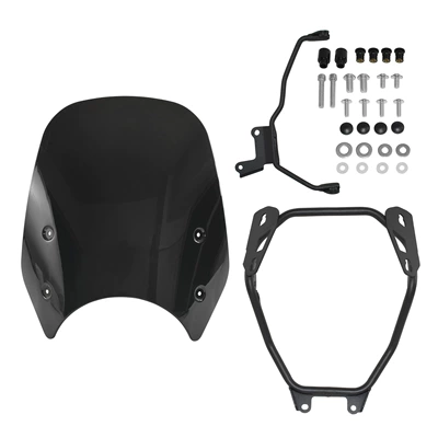 Suitable for Honda Gb350/S Motorcycle front windshield - windshield-smoked-black