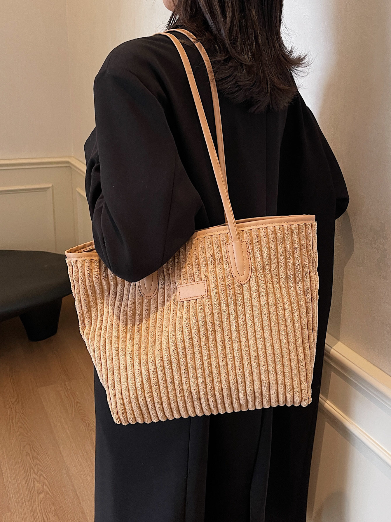 Verano 2024 invierno de gran capacidad de meandruño nuevo nicho simple de viaje de mano bolsa de hombro para mujeres