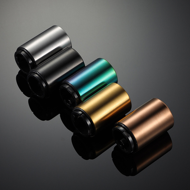 Wholesale stainless steel beer bottle opener household push-type automatic bottle opener bar opener cap opener printed with logo