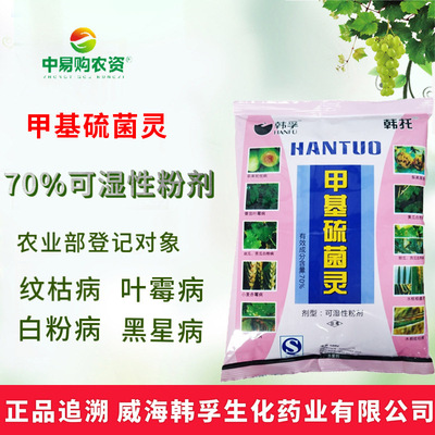 70%甲托甲基硫菌灵叶霉黑斑白粉病稻瘟病纹枯赤霉病杀菌剂 500克|ms