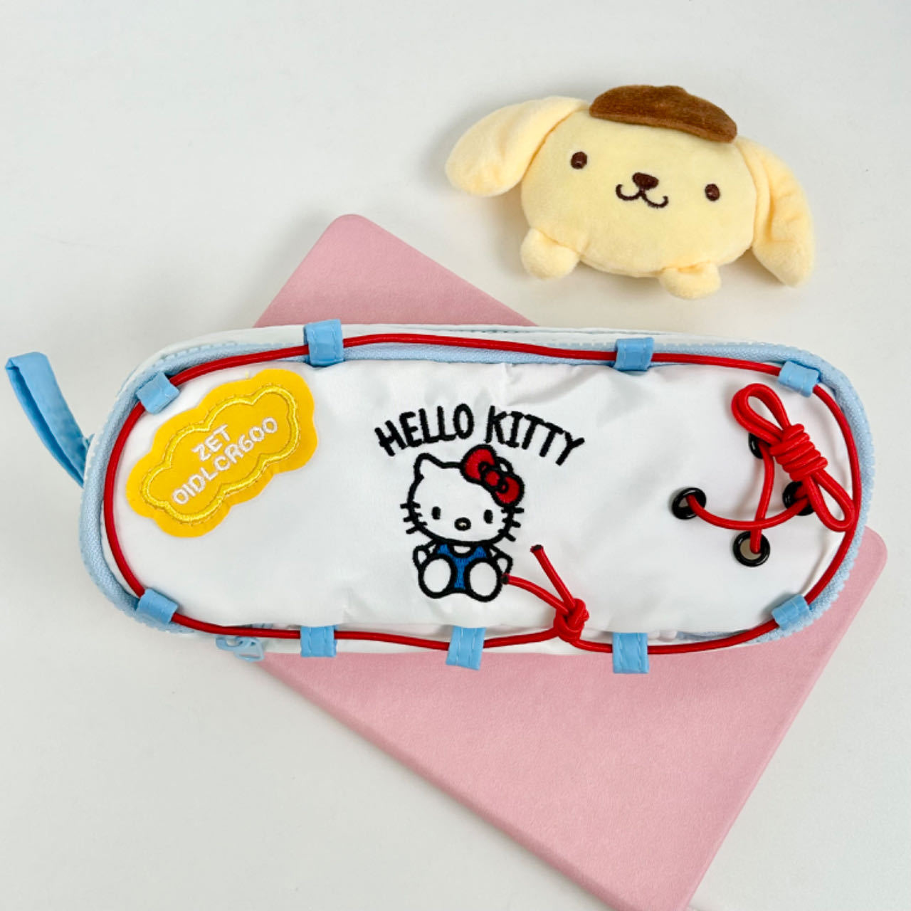 Estuche para lápices bordado ktcat de alto valor para niñas nueva caja de papelería de gran capacidad para estudiantes estuche para lápices bolsa de almacenamiento multifuncional