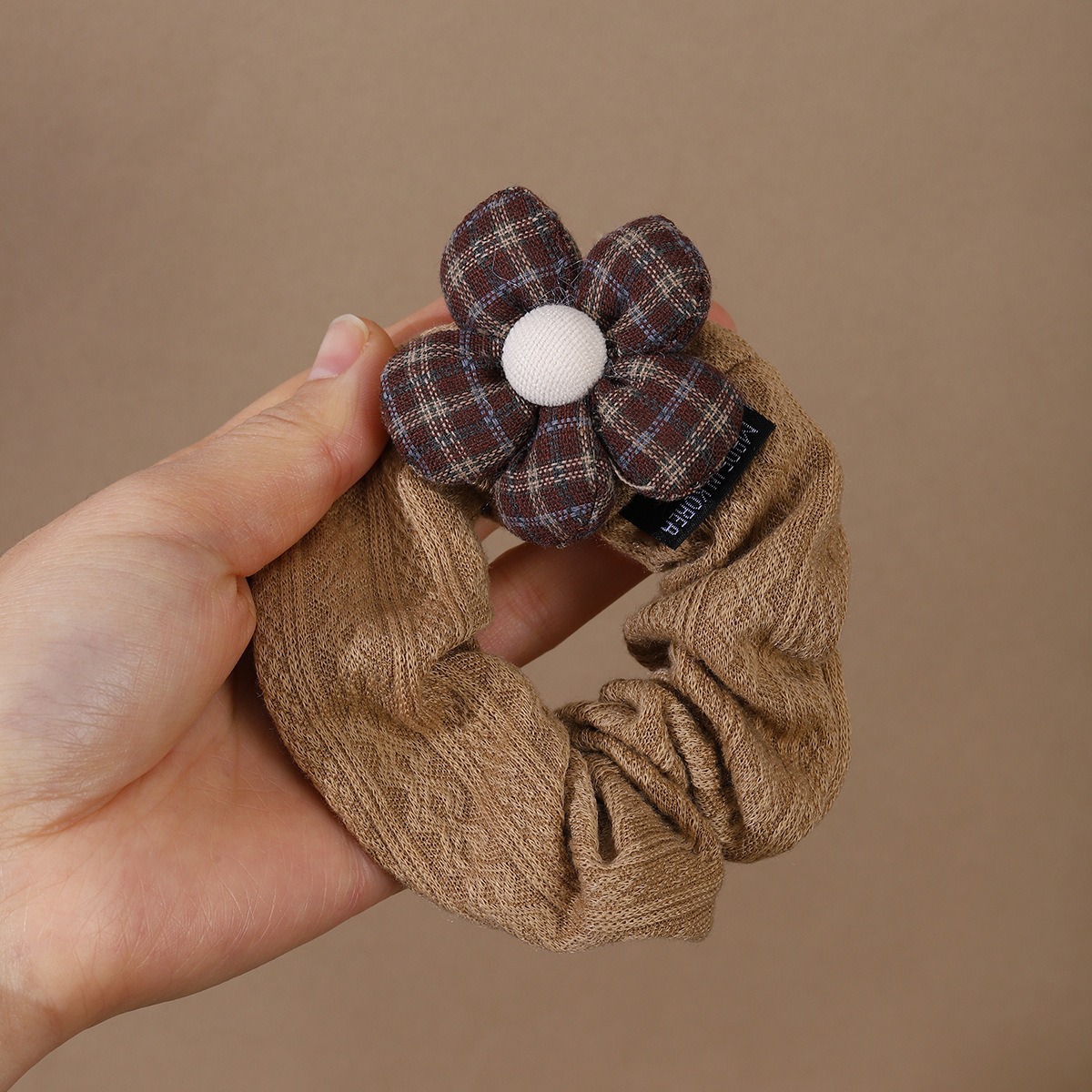 Flores de moda estriado círculo de intestino dulce para niños Zuma bola de caballo cuerda de cabello adorable adornos de cabello cuerda de cabello