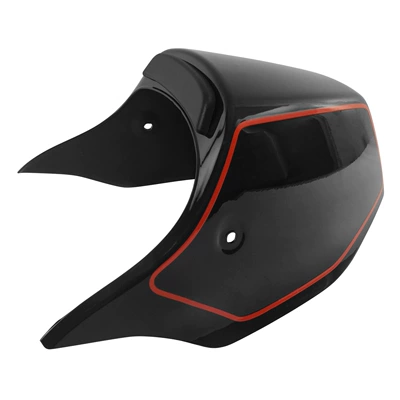 Head Cover, Headlight Cover, Motorcycle front windshield - rear-tail-cover-gloss-black