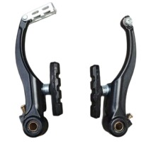 山地自行车器全v刹车夹器2对价铝合金刹器黑色亮色骑行配件一车份